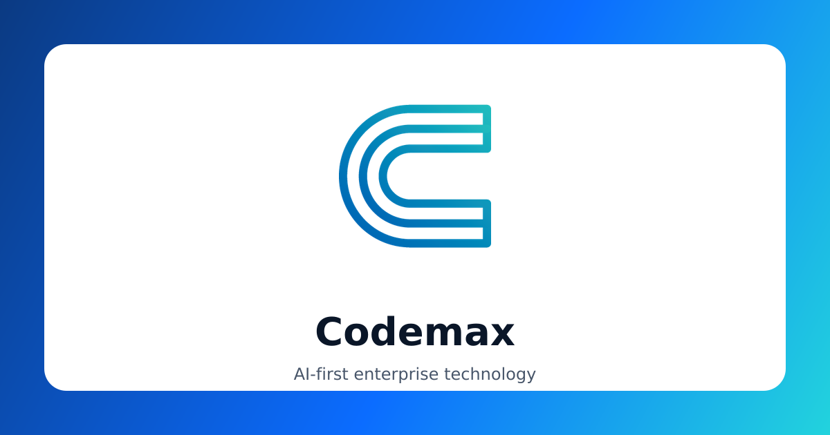 AI-First Enterprise Technology | Codemax